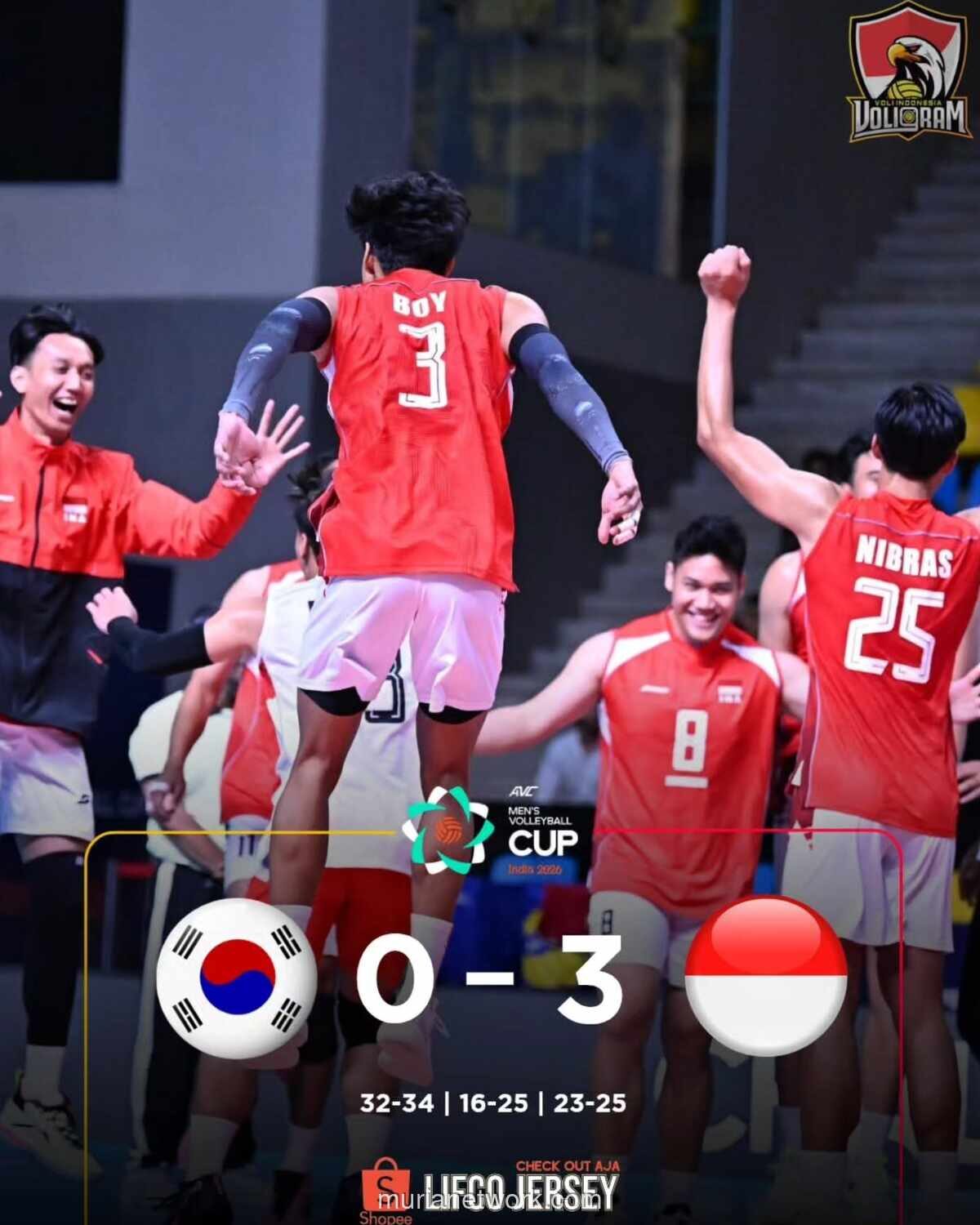 Timnas Voli Putra Indonesia Juara AVC Cup 2026, Kalahkan Korea Selatan 3-0