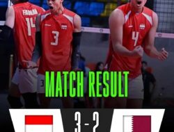 Timnas Voli Putra Indonesia Bangkit, Kalahkan Qatar 3-2 di AVC Cup 2026