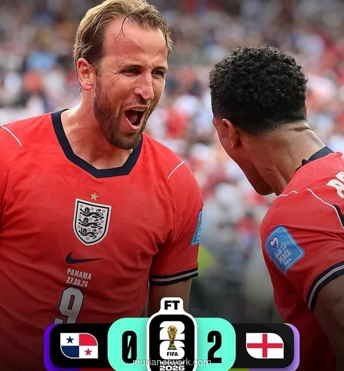 Inggris Kalahkan Panama 2-0, Pastikan Puncak Klasemen Grup L Piala Dunia 2026