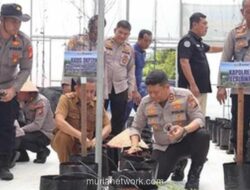 Polsek Pangkalan Kerinci Luncurkan Greenhouse Smart Farming untuk Dukung Ketahanan Pangan
