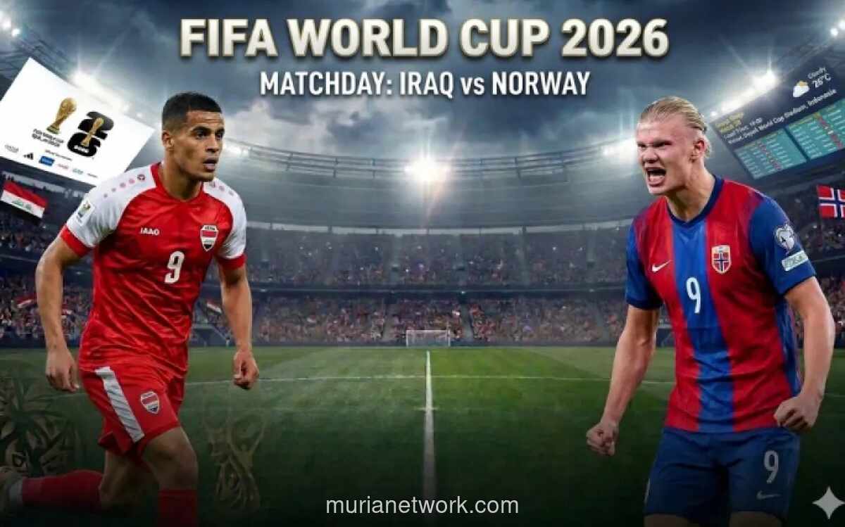 Irak Hadapi Norwegia di Laga Perdana Grup I Piala Dunia 2026, Haaland Jadi Ancaman Utama