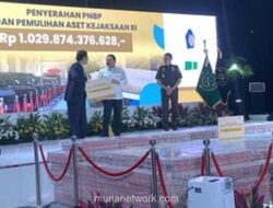 Jaksa Agung Serahkan PNBP Rp1,03 Triliun ke Menkeu dari Hasil Lelang dan Pelacakan Aset Korupsi