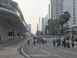 Jalan Sudirman-Thamrin Ditutup untuk Puncak HUT ke-499 Jakarta, Warga Mulai Padati Bundaran HI