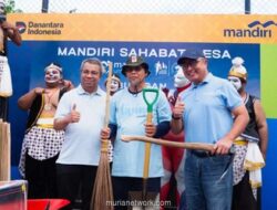 Bank Mandiri Luncurkan Program Mandiri Sahabat Desa, Perbaiki Jalan dan Salurkan Sembako di 28 Desa Sepanjang Rute MJM 2026