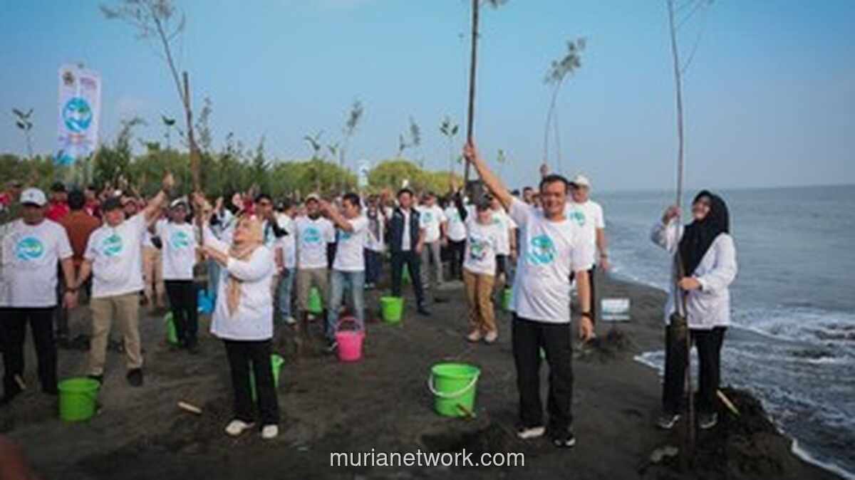 Gubernur Jateng Pimpin Penanaman Mangrove di Pantai Tirang untuk Cegah Abrasi