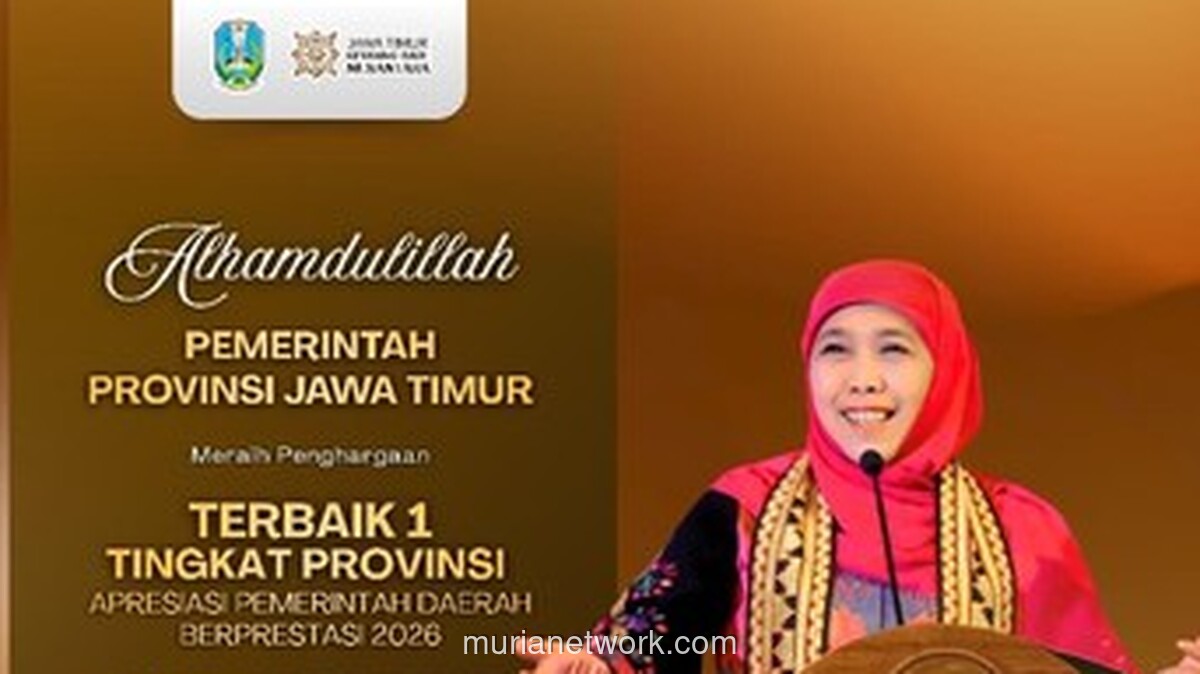 Jawa Timur Raih Penghargaan Penurunan Pengangguran Terbaik, Kantongi Insentif Fiskal Rp3 Miliar