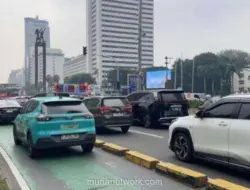 Menjelang Puncak HUT ke-499 Jakarta, Lalu Lintas di Bundaran HI Mulai Padat