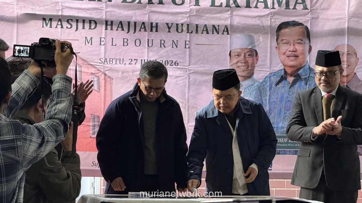 Jusuf Kalla Letakkan Batu Pertama Masjid Hajjah Yuliana di Melbourne