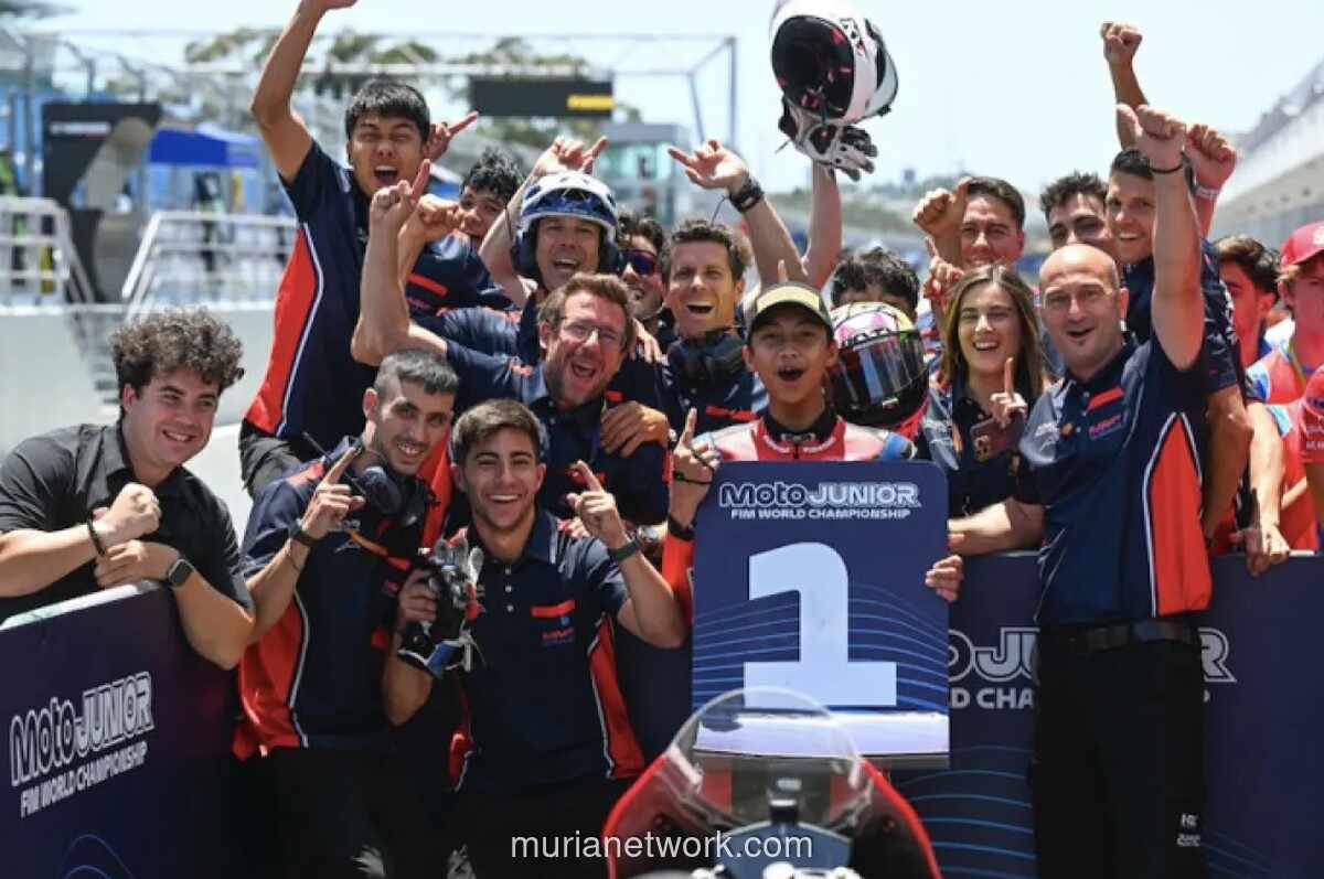 Kiandra Ramadhipa Raih Kemenangan Perdana di Moto3 Junior World Championship 2026