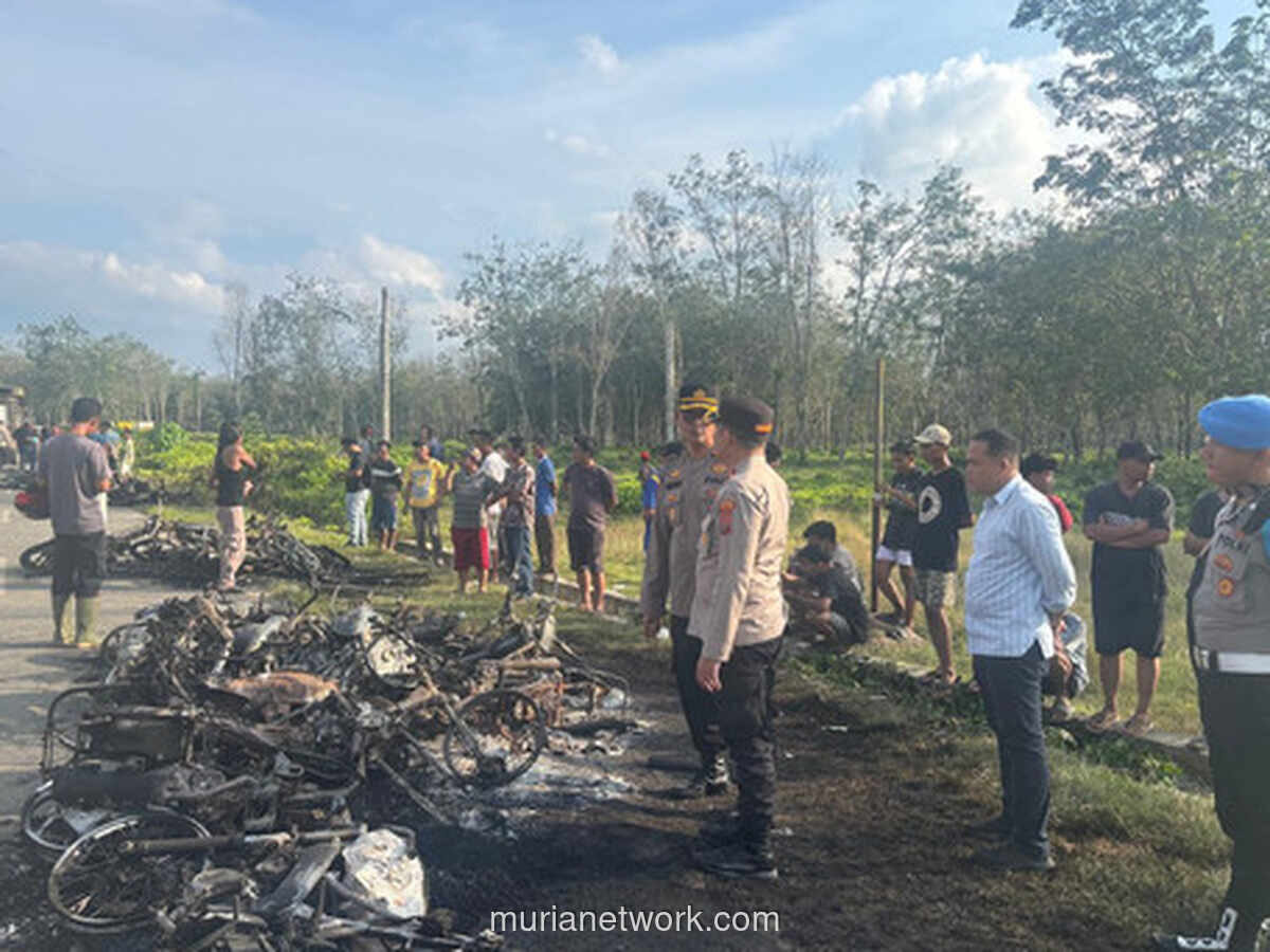 Konflik Lahan di Serdang Bedagai, Puluhan Motor dan Truk Dibakar Warga