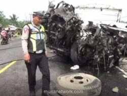 Kecelakaan Beruntun di Jalinsum Lampung Selatan Akibat Rem Blong, Dua Sopir Tewas
