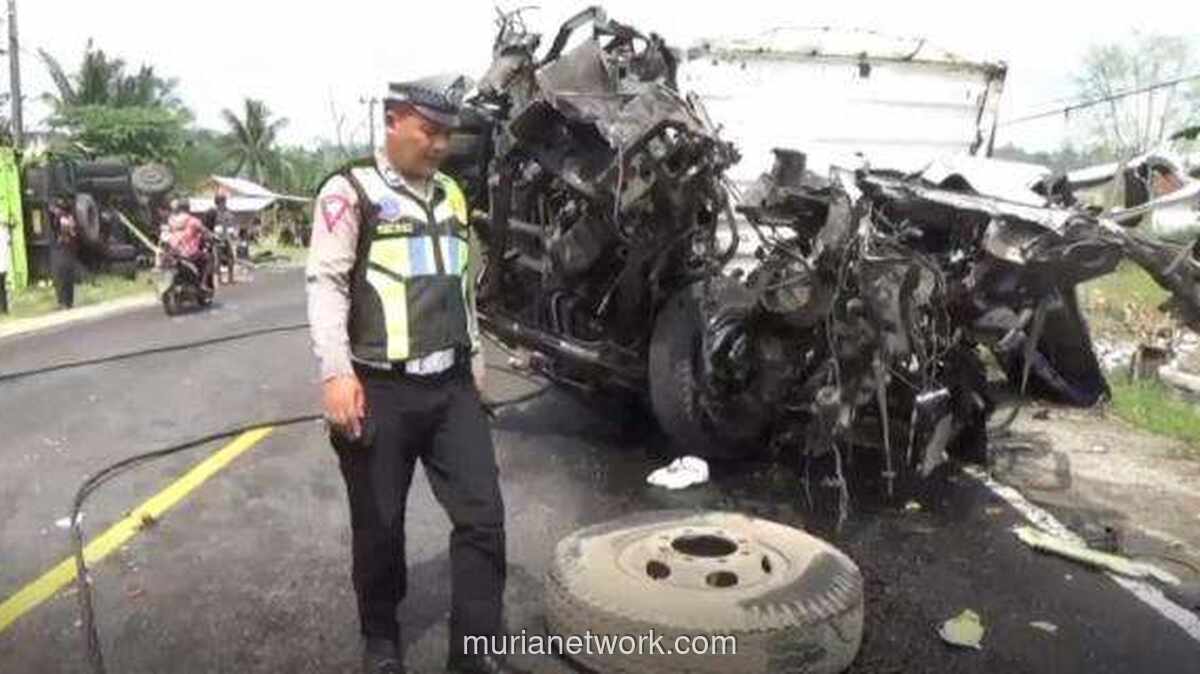 Kecelakaan Beruntun di Jalinsum Lampung Selatan Akibat Rem Blong, Dua Sopir Tewas