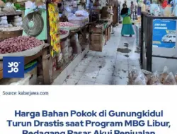 Harga Bahan Pokok di Gunungkidul Anjlok saat Program MBG Libur, Pedagang Rasakan Dampaknya