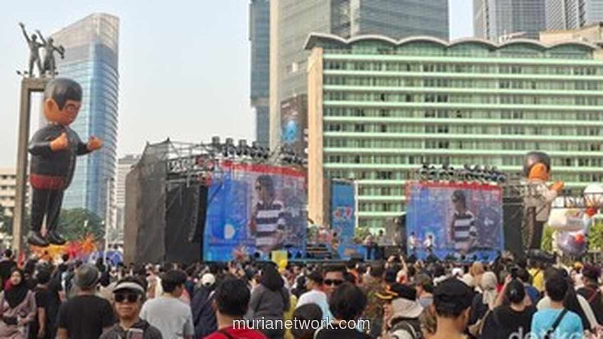 HUT ke-499 Jakarta Meriah di Bundaran HI, Gubernur dan Wagub Hadir