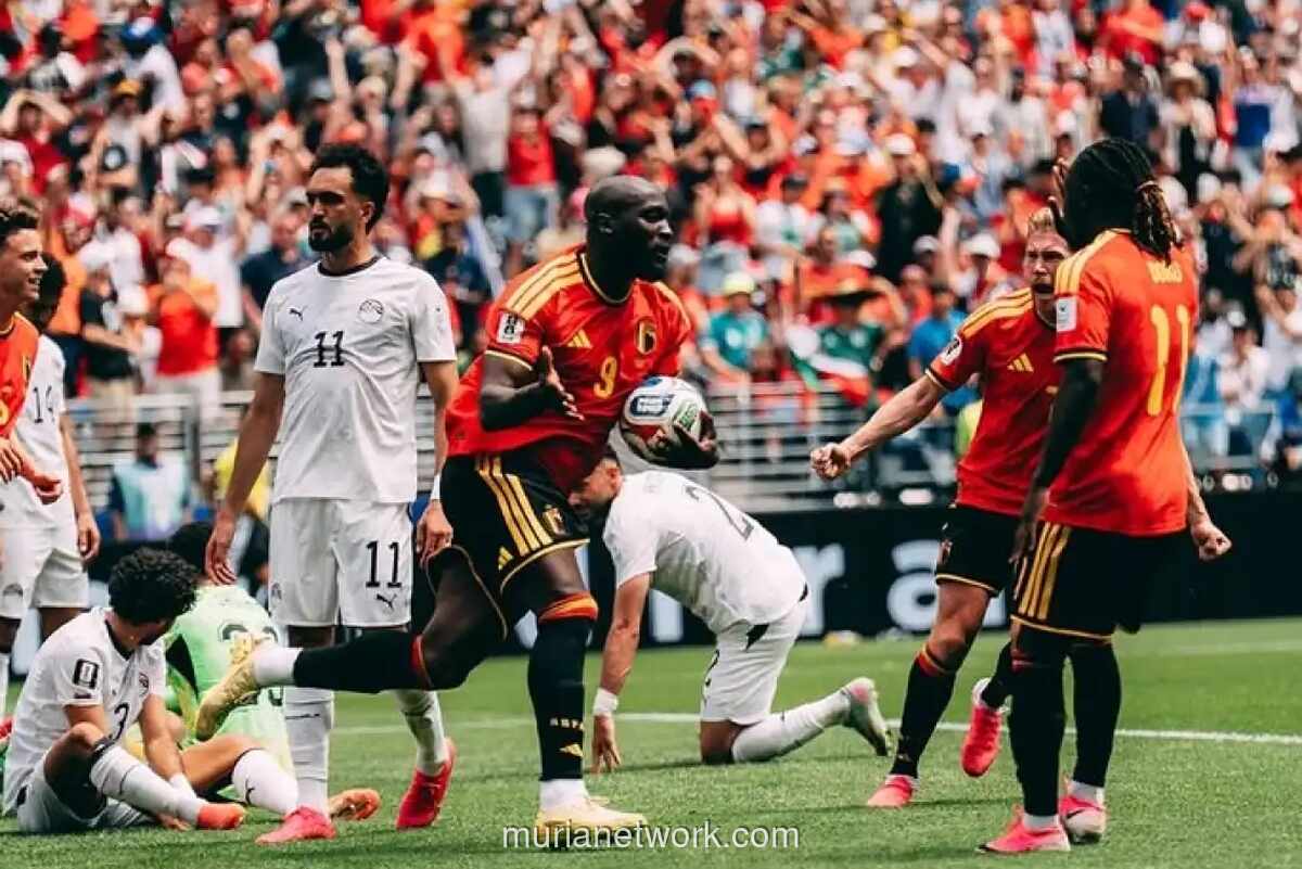 Belgia Tertahan Imbang 1-1 Lawan Mesir di Laga Perdana Grup G Piala Dunia 2026