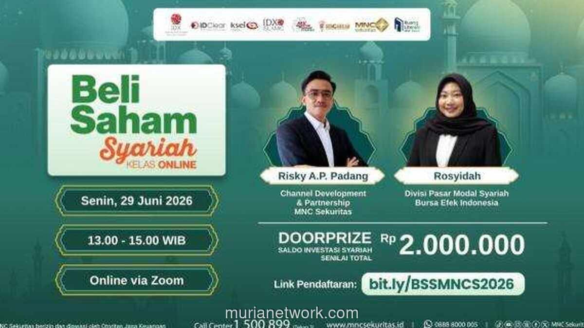MNC Sekuritas dan BEI Gelar Webinar Gratis Beli Saham Syariah, Hadirkan Dua Pembicara