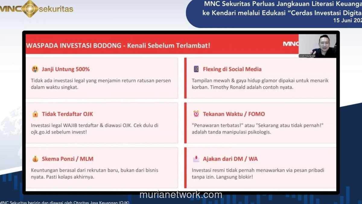 MNC Sekuritas dan Universitas Mandala Waluya Kendari Gelar Sekolah Pasar Modal untuk Tingkatkan Literasi Digital