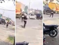 Kapolsek di Lampung Terpental Saat Mobil Patroli Ditabrak Pengedar Narkoba