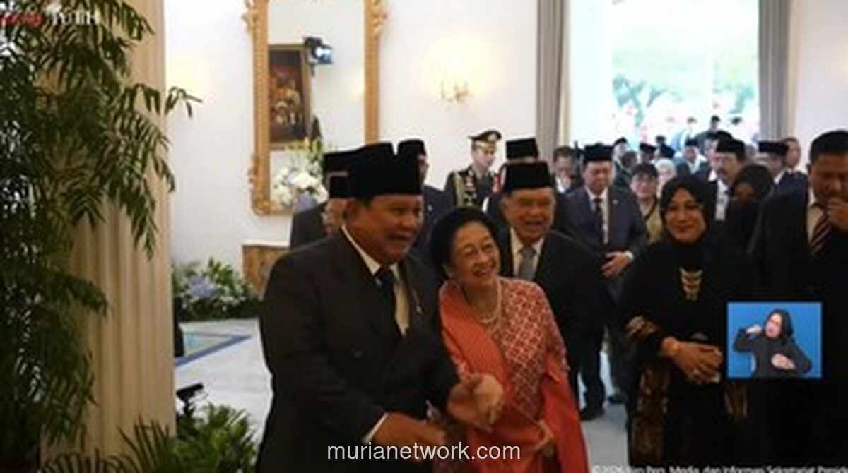 Prabowo dan Megawati Tampak Akrab dalam Peringatan Hari Lahir Pancasila ke-80