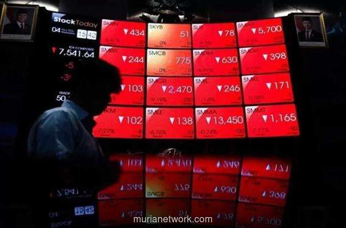 BEI Catat 10 Saham Terpuruk Sepanjang Pekan, MLPT Pimpin Daftar Top Losers