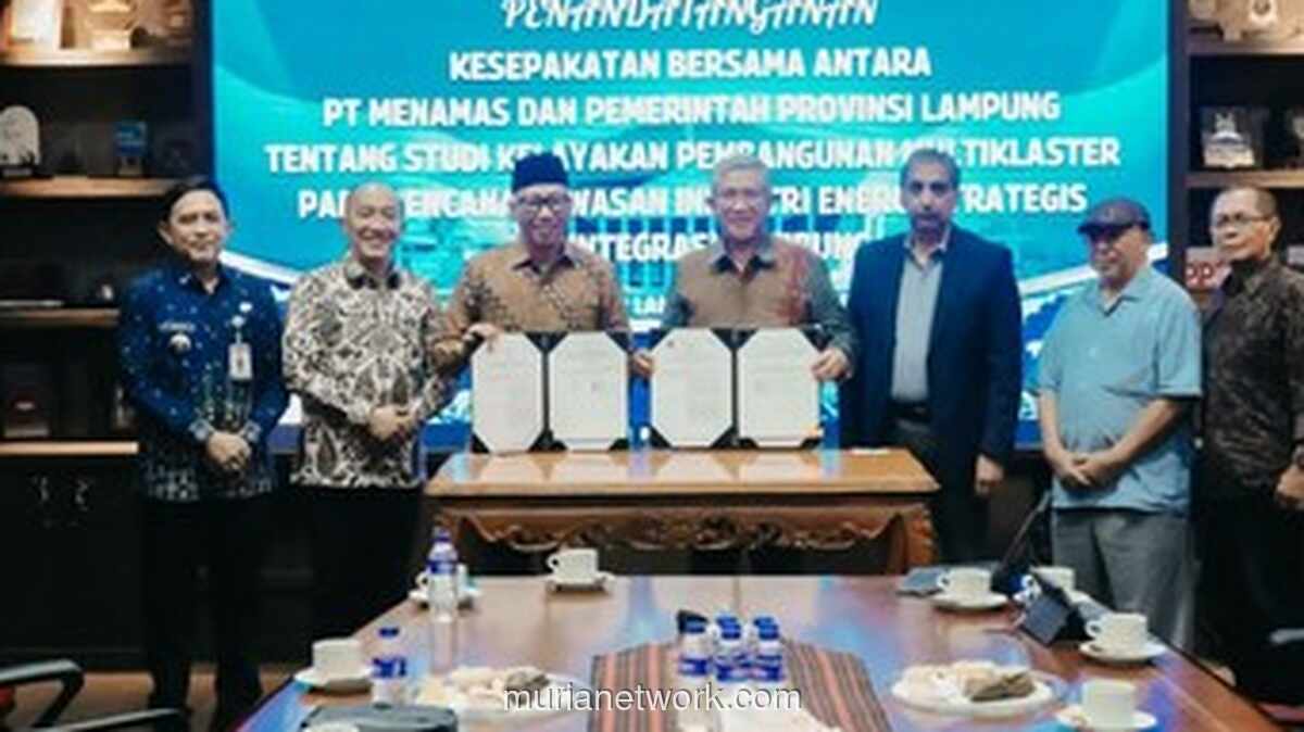 Pemprov Lampung Teken Studi Kelayakan Kawasan Industri Energi Terintegrasi di Katibung