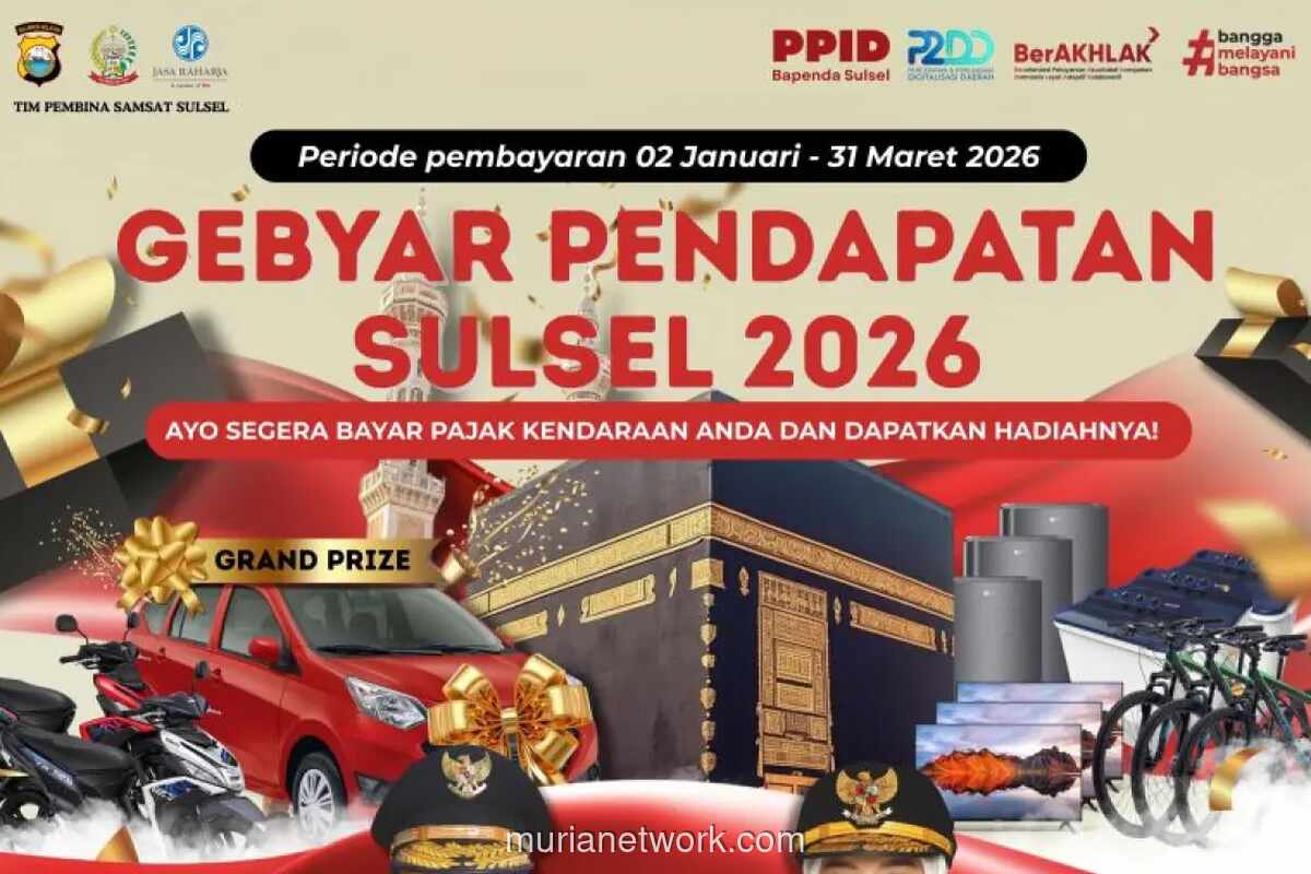 Pemprov Sulsel Bebaskan Denda dan Diskon 50 Persen Pokok Pajak Kendaraan untuk Warga