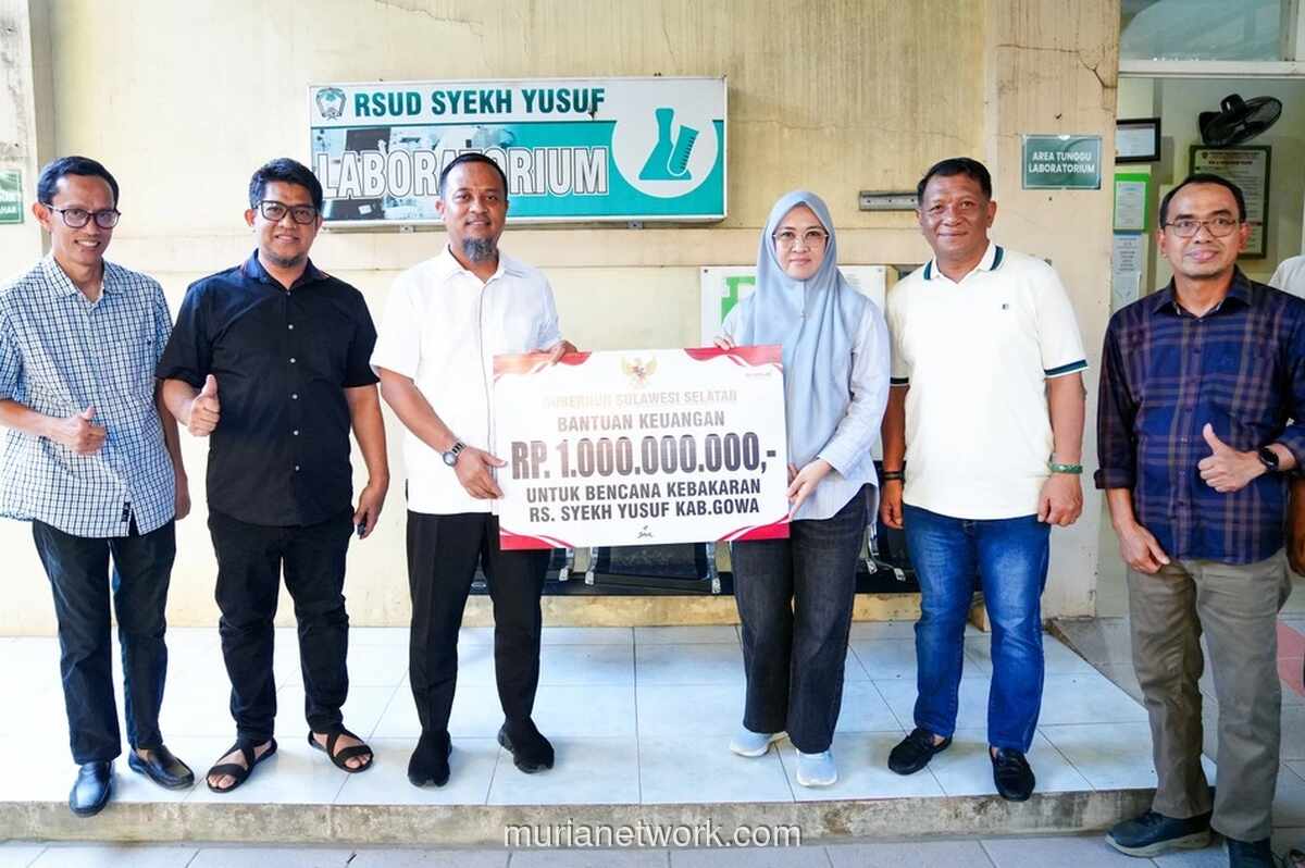 Gubernur Sulsel Kucurkan Rp1 Miliar untuk Pemulihan RSUD Syekh Yusuf Gowa Pascakebakaran