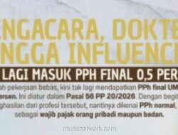 Pemerintah Hapus Tarif Pajak Final 0,5% untuk Pengacara, Dokter, hingga Influencer