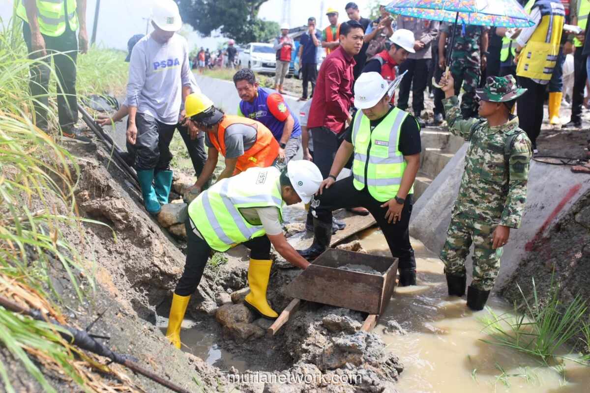 Gubernur Sulsel Resmikan Rehabilitasi Irigasi Bengo Paket 2 untuk Dongkrak Produktivitas Pertanian di Bone