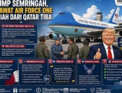 Air Force One Hadiah Qatar untuk Trump Tiba di Pangkalan Andrews, Segera Jalani Uji Terbang Perdana