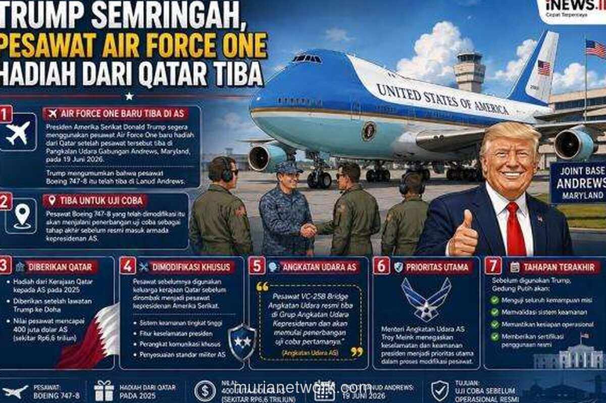 Air Force One Hadiah Qatar untuk Trump Tiba di Pangkalan Andrews, Segera Jalani Uji Terbang Perdana