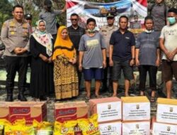 Polres Prabumulih Salurkan Bantuan Sembako dan Tunai untuk Enam Keluarga Korban Kebakaran