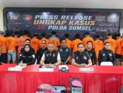 Polda Sumsel Ungkap 123 Kasus 3C Sepanjang Mei 2026, Amankan 137 Tersangka