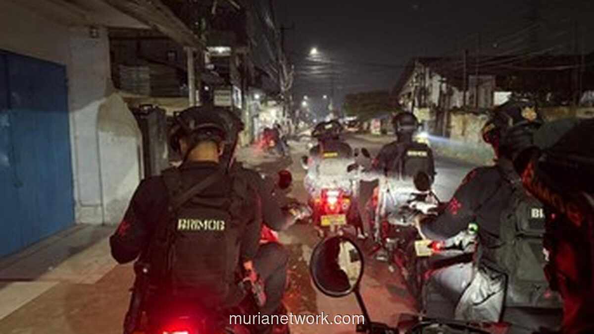 Patroli Dini Hari Brimob Gagalkan Tawuran Remaja di Bekasi, 18 Orang Diamankan