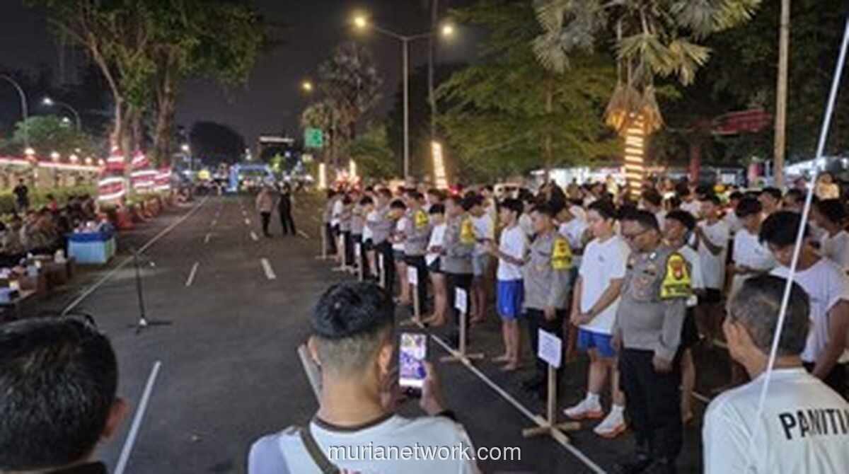 Polres Jakarta Pusat Gelar Night Run Rayakan Hari Bhayangkara ke-80