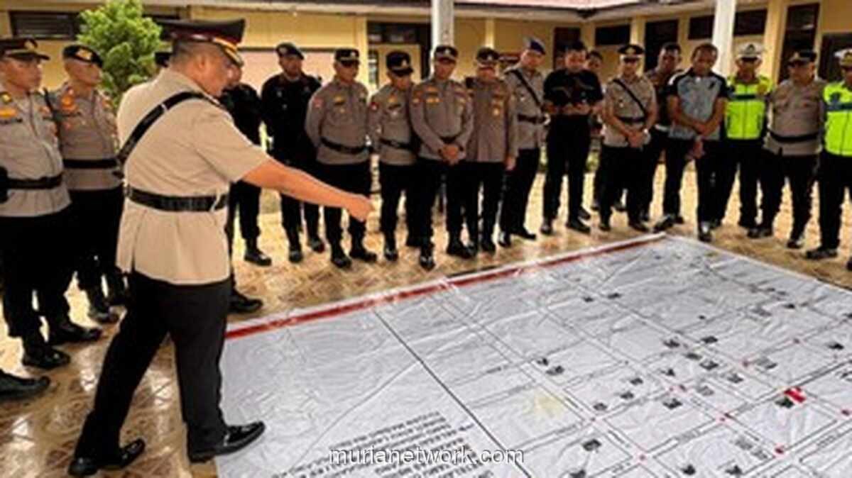 Polres Rohil Kerahkan 558 Personel Amankan Tradisi Bakar Tongkang 2026