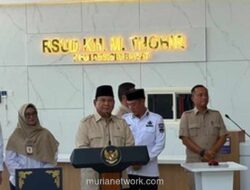 Presiden Prabowo Resmikan RSUD di Pesisir Barat Lampung, Dorong Pengelolaan Transparan dan Profesional