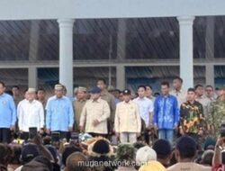 Prabowo Berkelakar soal Kemiripan Nama dengan Panglima TNI dan Kapolri di Acara Petani Gorontalo