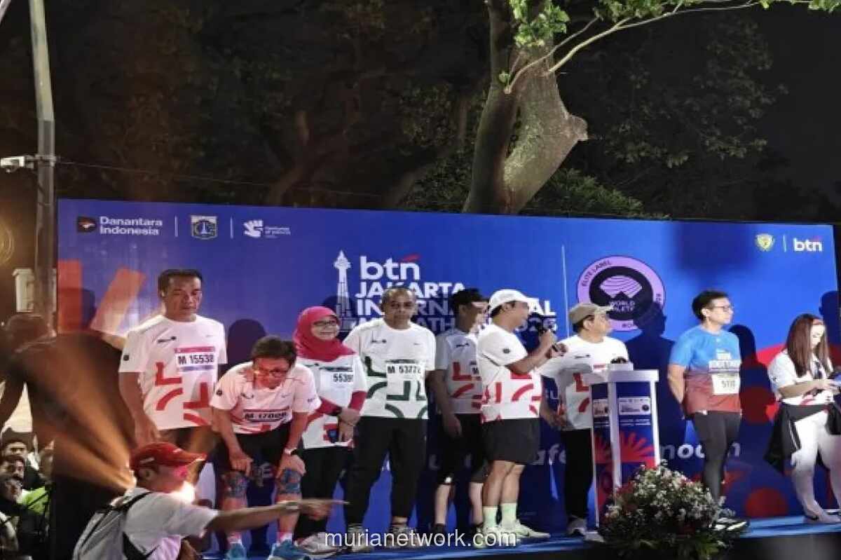 Pramono Anung Lepas 20 Ribu Pelari di BTN Jakarta International Marathon 2026