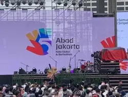 Pramono-Rano Karno Resmikan Logo 5 Abad Jakarta di Malam HUT ke-499