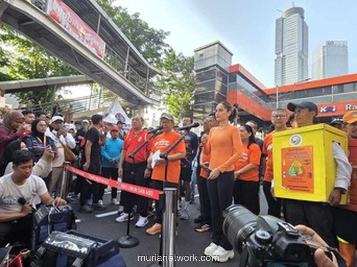 Pramono Anung Tinjau CFD Rasuna Said, Kampanye Pilah Sampah Bareng Cinta Laura