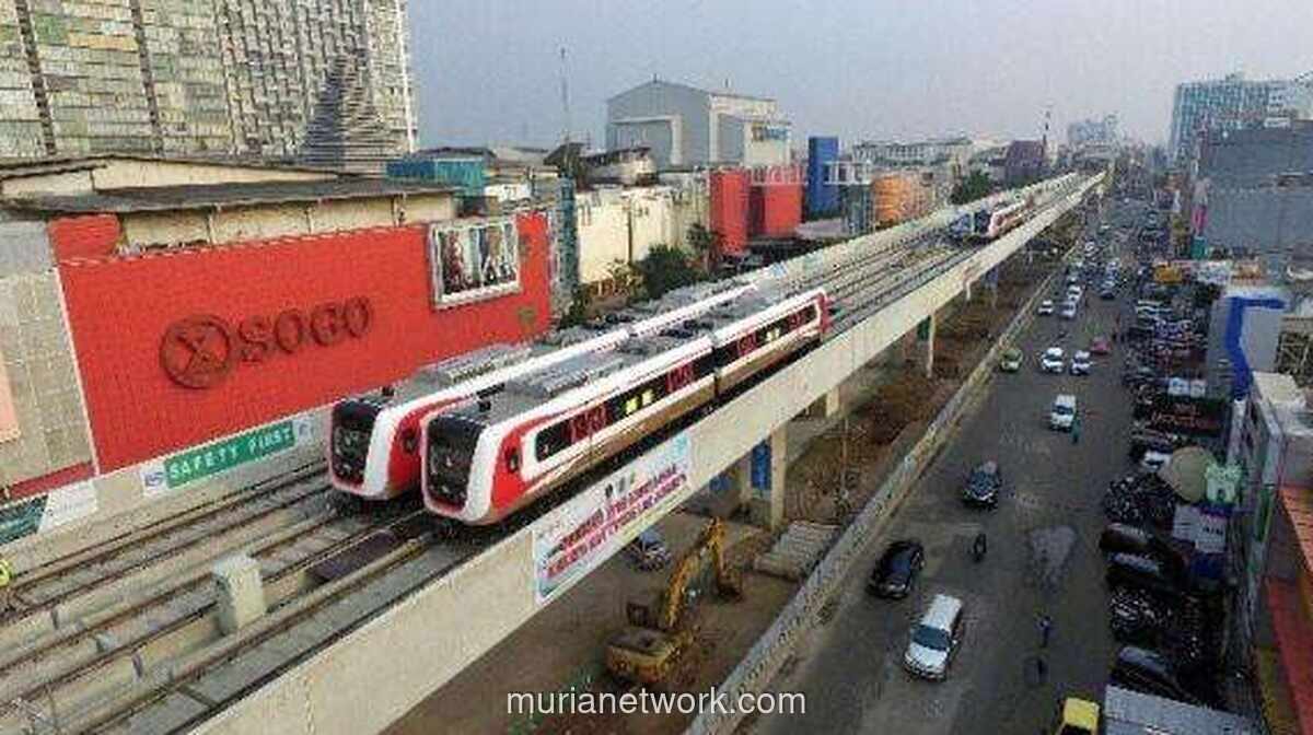 LRT Jakarta Ditargetkan Tembus Dukuh Atas pada Akhir 2028