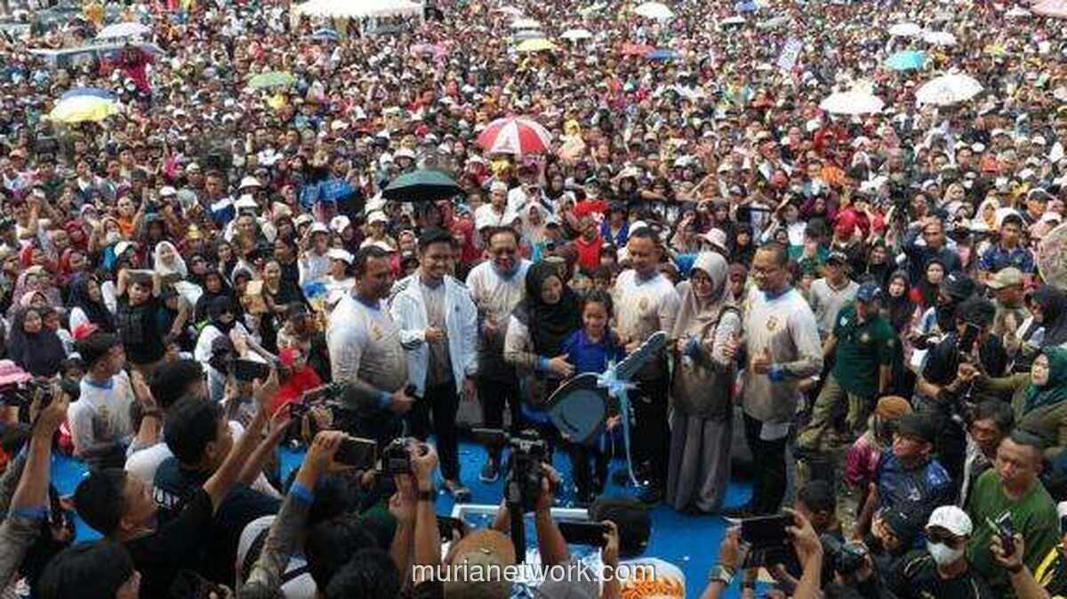 Ratusan Ribu Warga Padati Jalan Sehat HUT ke-344 Bandar Lampung, Berebut Doorprize Rumah dan Mobil