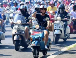 Ribuan Vespa Meriahkan Ulang Tahun ke-80 di Roma, Parade Sepanjang Sejarah