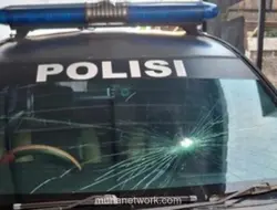 Tawuran Pesilat di Tulungagung, Kaca Mobil Polisi Pecah Dilempar Batu