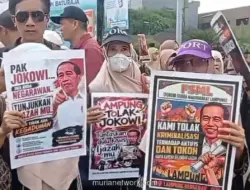 Safari Politik Jokowi di Lampung Dihadang Aksi Tolak dari Warga