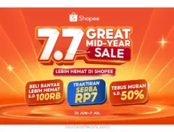 Shopee Gelar 7.7 Great Mid Year Sale, Hadirkan Diskon hingga Rp100 Ribu