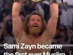 Sami Zayn Ukir Sejarah sebagai Juara Dunia WWE Muslim Pertama