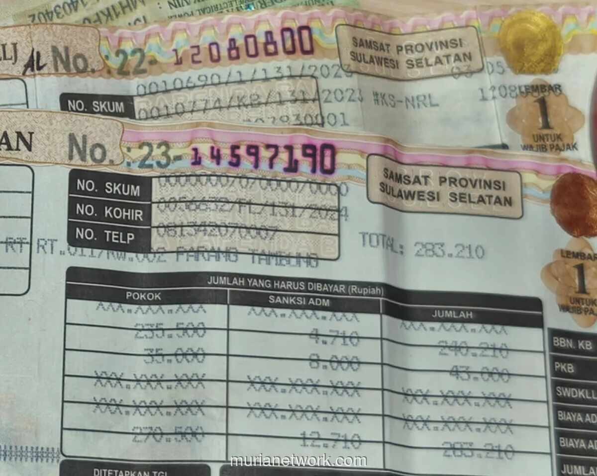 Realisasi Pajak Kendaraan Pinrang Baru 30,65 Persen, Samsat Andalkan Pembebasan Denda Kejar Target Rp56,1 Miliar