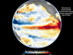 NASA Tangkap Gelombang Air Hangat Raksasa di Pasifik, Tanda El Niño Kian Kuat